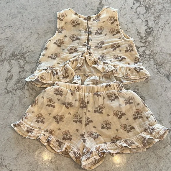Rylee & Cru Leonie Floral Ruffle Set